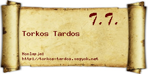 Torkos Tardos névjegykártya